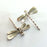 2 Silver Charms Dragonfly Charms Antique Silver Plated Brass   (28x26 mm)  G13683