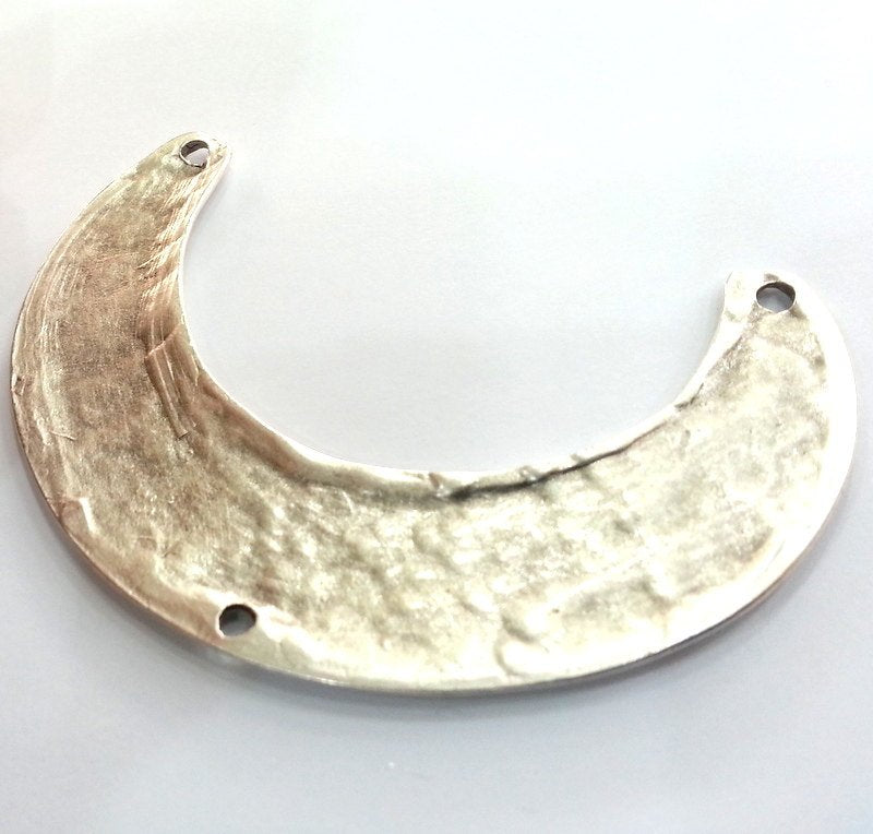 Silver Tribal Pendant Antique Silver Plated Metal  Connector , Pendants 80x20 mm   G14379