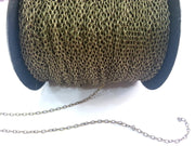 333 feet - 100 meters 3x4 mm Antique  bronze  chain  - unsoldered , G2481
