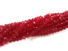 70 Pcs (8x6 mm) Red Rondelle Faceted Glass Beads , 1 strand approx.  45 cm  ( approx. 17,5 inch) G2541