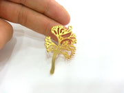 Gold Plated Tree Charms , 50x30 mm  G2716