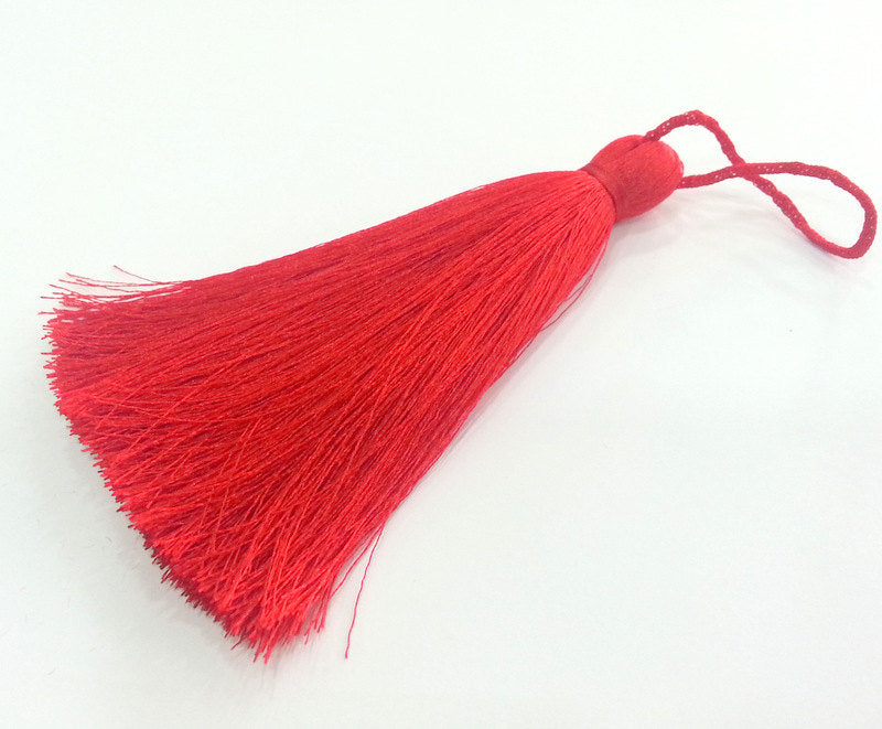 Red Tassel ,  Large Thick   113 mm - 4.4 inches   G9473