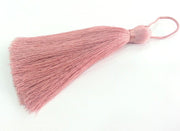 Dried Rose Pink Tassel ,   Large Thick  113 mm - 4.4 inches ,  G15424