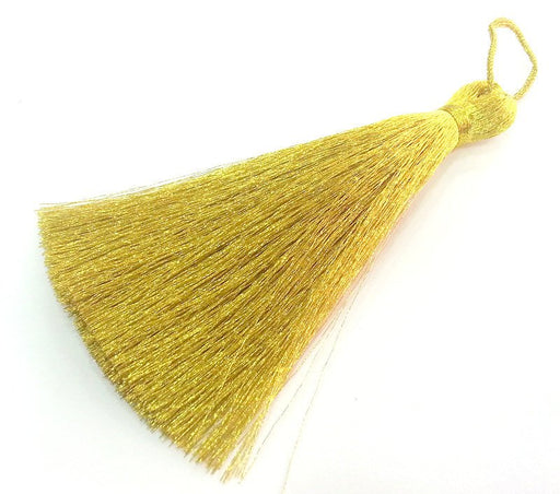Bright Gold Tassel ,   Large Thick  113 mm - 4.4 inches   G11170
