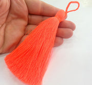 Neon Pink  Tassel ,   Large Thick  113 mm - 4.4 inches   G2823