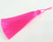 Neon Fuschia Pink Tassel ,  Large Thick   113 mm - 4.4 inches   G2831