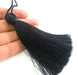 Black Thread Tassel , Large Thick  113 mm - 4.4 inches   G9612