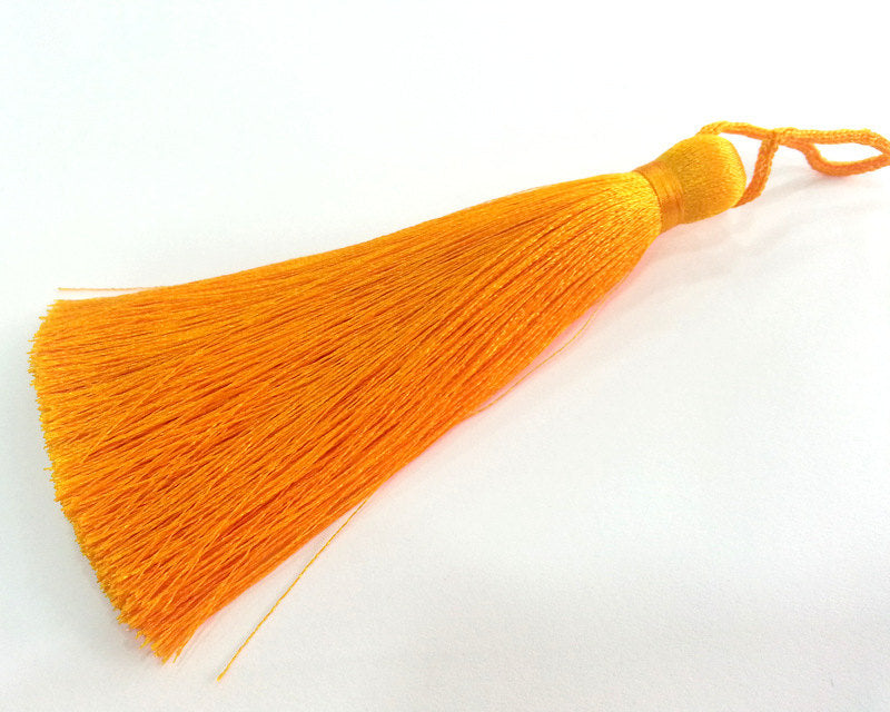 Orange Tassel ,  Large Thick  113 mm - 4.4 inches   G2834