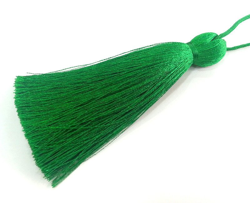 Green Tassel ,  Large Thick  113 mm - 4.4 inches   G2837