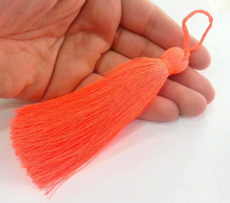 Neon Pink  Tassel ,   Large Thick  113 mm - 4.4 inches   G2823