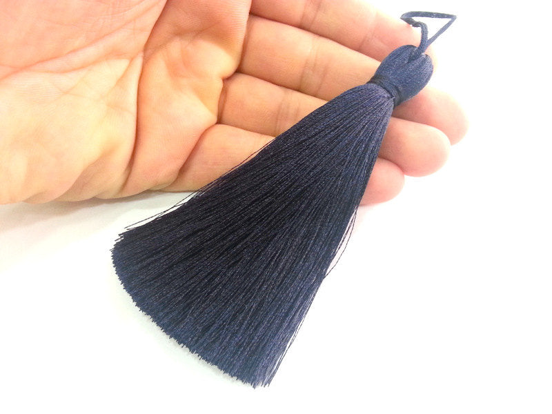 Dark Navy Blue Tassel ,   Large Thick  113 mm - 4.4 inches   G10742
