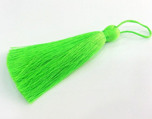 Neon Green Tassel , Large Thick  113 mm - 4.4 inches   G13918