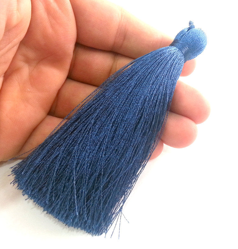 Night Blue Tassel , Large Thick 113 mm - 4.4 inches   G11907