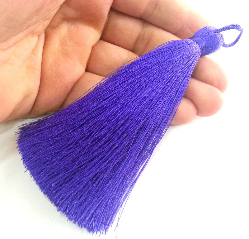 Purple Tassel , Large Thick 113 mm - 4.4 inches   G13555