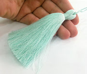 Powder  Blue Tassel , Large Thick 113 mm - 4.4 inches   G11171