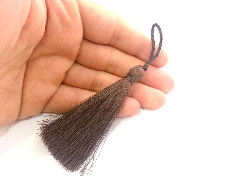 2 Brown Tassel Thread Tassel (78 mm - 3 inches)   G12234