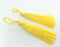 2 Thread Tassel Yellow Tassel , 2 pcs (78 mm - 3 inches)    G12924