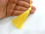 2 Thread Tassel Yellow Tassel , 2 pcs (78 mm - 3 inches)    G12924
