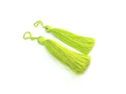 2 Yellow Green Tassel 2 pcs (78 mm - 3 inches)     G9608