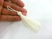 2 Cream Thread Tassel(78 mm - 3 inches)  G9469