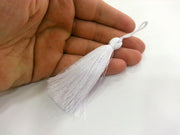 2 Thread Tassel Snow White (78 mm - 3 inches)   ,   G9606