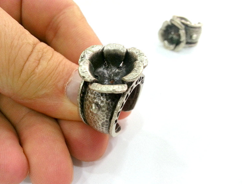 Adjustable Ring Blank ,(12mm Blank) , Bezel Settings,Cabochon Base,Mountings  G2909