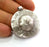 Antique Silver Plated Brass Pendant  (34 mm)  G2969