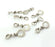 4 Knot Connector Charms Antique Silver Plated Brass (18x13 mm) G10796