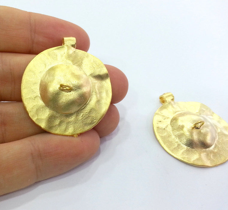 Gold Plated Brass Pendant  G28