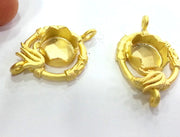 Gold Plated Cabochon Base ,Findings,Pendant  G3016