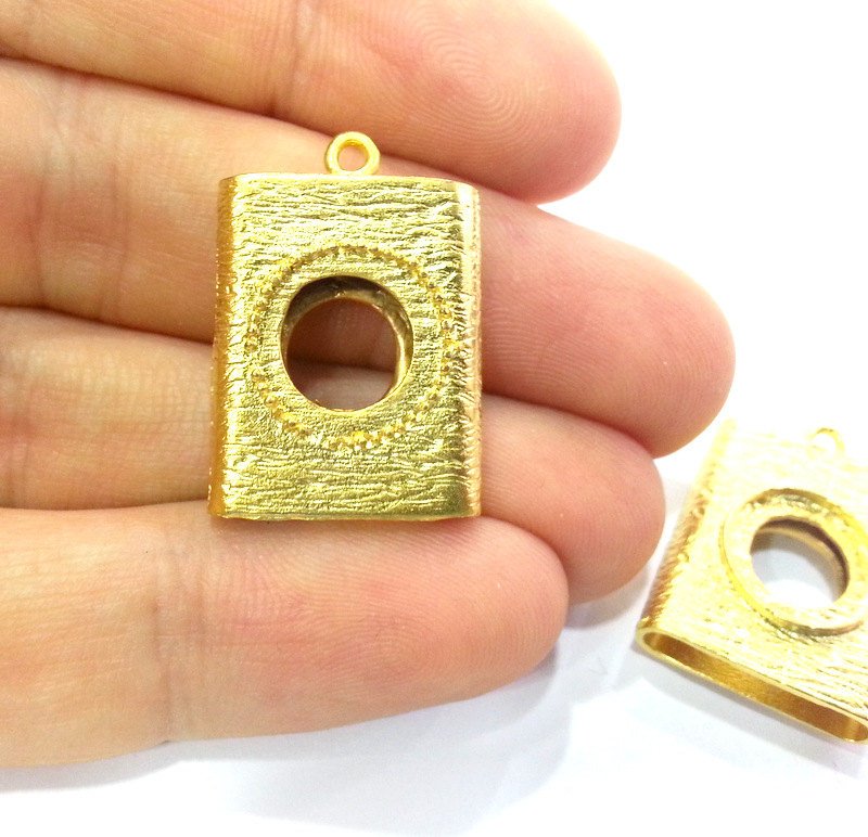 Gold Plated Cabochon Base ,Findings  G3022