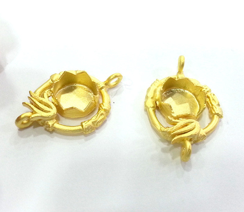 Gold Plated Cabochon Base ,Findings,Pendant  G3016