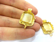 Gold Plated Cabochon Base ,Findings,Pendant  G3018
