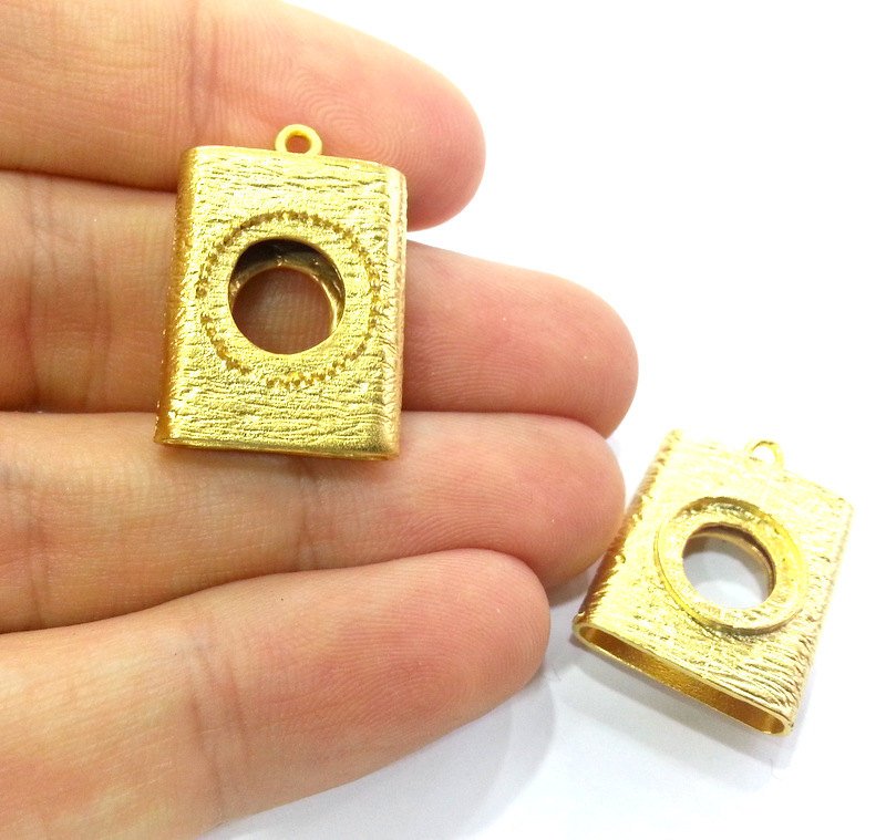 Gold Plated Cabochon Base ,Findings  G3022