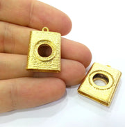 Gold Plated Cabochon Base ,Findings  G3022