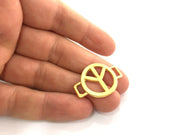 Gold Plated Charms Peace Charms (33x23 mm)  G3174