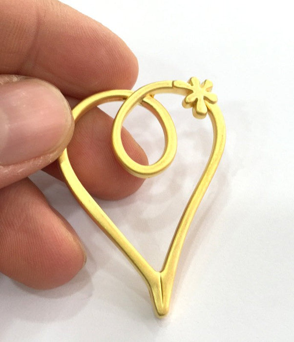 Gold Plated Heart Pendant (50x38 mm)  G3166