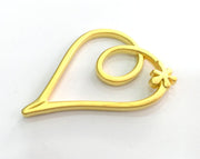 Gold Plated Heart Pendant (50x38 mm)  G3166
