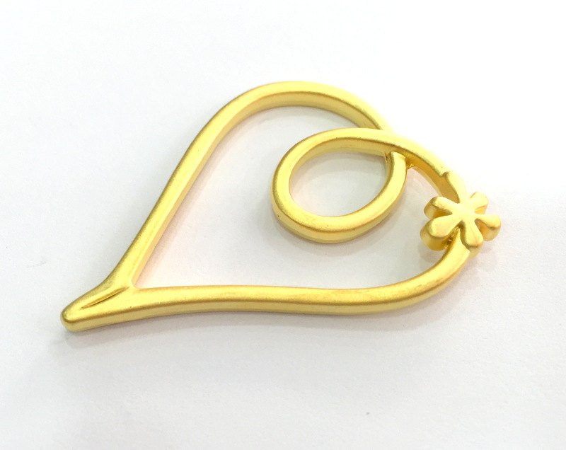 Gold Plated Heart Pendant (50x38 mm)  G3166