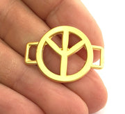 Gold Plated Charms Peace Charms (33x23 mm)  G3174