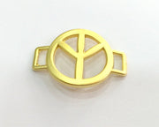 Gold Plated Charms Peace Charms (33x23 mm)  G3174