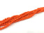 135 Pcs (4x3 mm)  Orange  Rondelle Faceted Glass Beads , 1 strand approx 45 cm ( approx 17,5 inch)  G6089