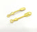 2 Gold Charms Arrow Charms, Gold Plated Metal 2 Pcs (38x5 mm)  G3181