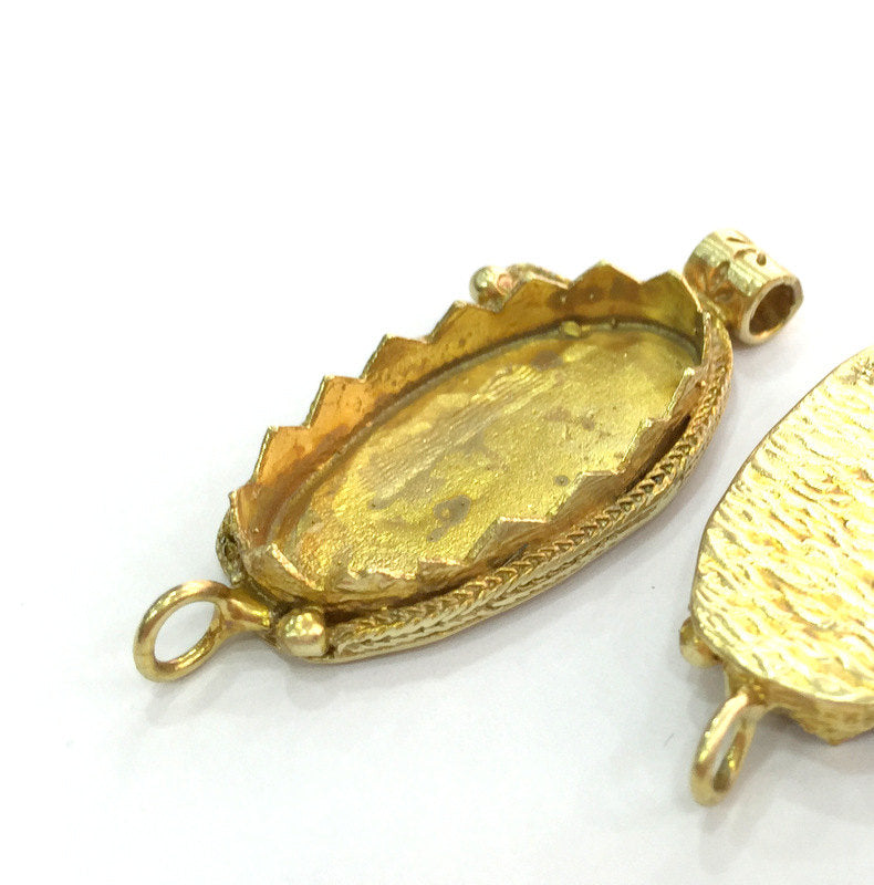 Raw Brass  Bezel Settings,Cabochon Base,Mountings G3233
