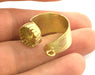 Raw Brass Adjustable Ring  (14mm Blank) , Bezel Settings,Cabochon Base,Mountings G3234