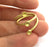 Raw Brass Adjustable Ring Blank ( 4mm blank), Bezel Settings,Cabochon Base,Mountings G3239