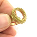 Raw Brass Ring Blank Ring Settings Ring Bezel Ring Base Cabochon Mountings Adjustable   (18x13 mm Drop Blank)  G3241