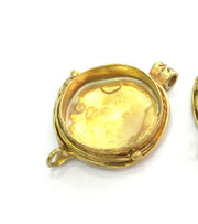Raw Brass  Bezel Settings,Cabochon Base,Mountings G3250