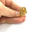 Raw Brass Adjustable Ring (18mm Blank), Bezel Settings,Cabochon Base,Mountings G3251