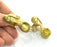 Raw Brass Adjustable Ring  (12mm Blank) , Bezel Settings,Cabochon Base,Mountings G3252